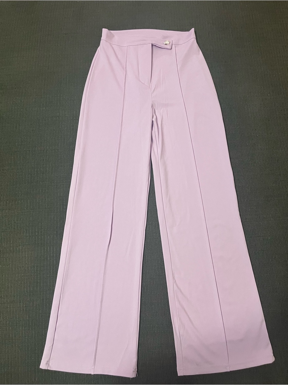 Women's Lavender Wide-Leg Trousers